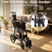 Paiseec Q5 Carbon Fiber Electric Wheelchair shown how to fold