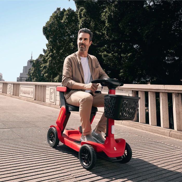 Paiseec S1 Foldable Mobility Scooter - Scooter on the Bridge