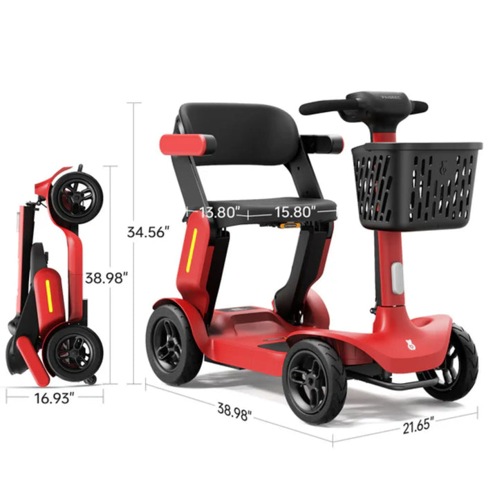 Paiseec S3 Foldable Mobility Scooter - Dimensions