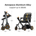 Paiseec W1 2-in-1 Folding Electric Wheelchair Dimensions