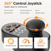 Paiseec W1 2-in-1 Folding Electric Wheelchair color gray  the control joystick 