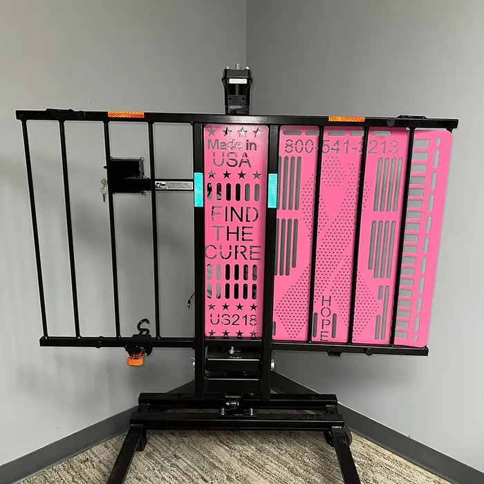 Wheelchair Carrier Hold n' Go cancer awareness pink platform