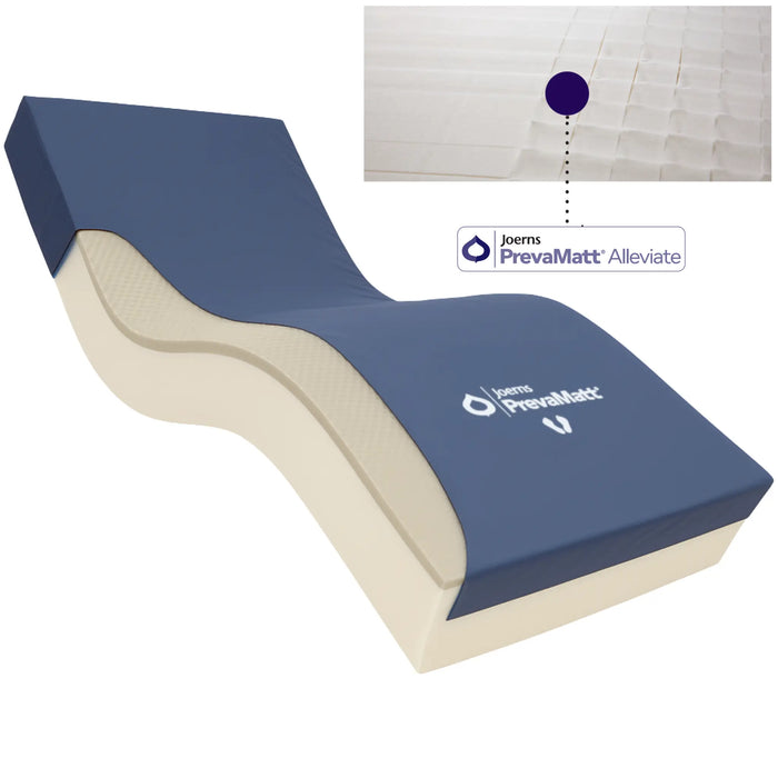 PrevaMatt® Alleviate Pressure Redistribution Mattress with Visco Foam, Heel Slope – 500 lb Capacity