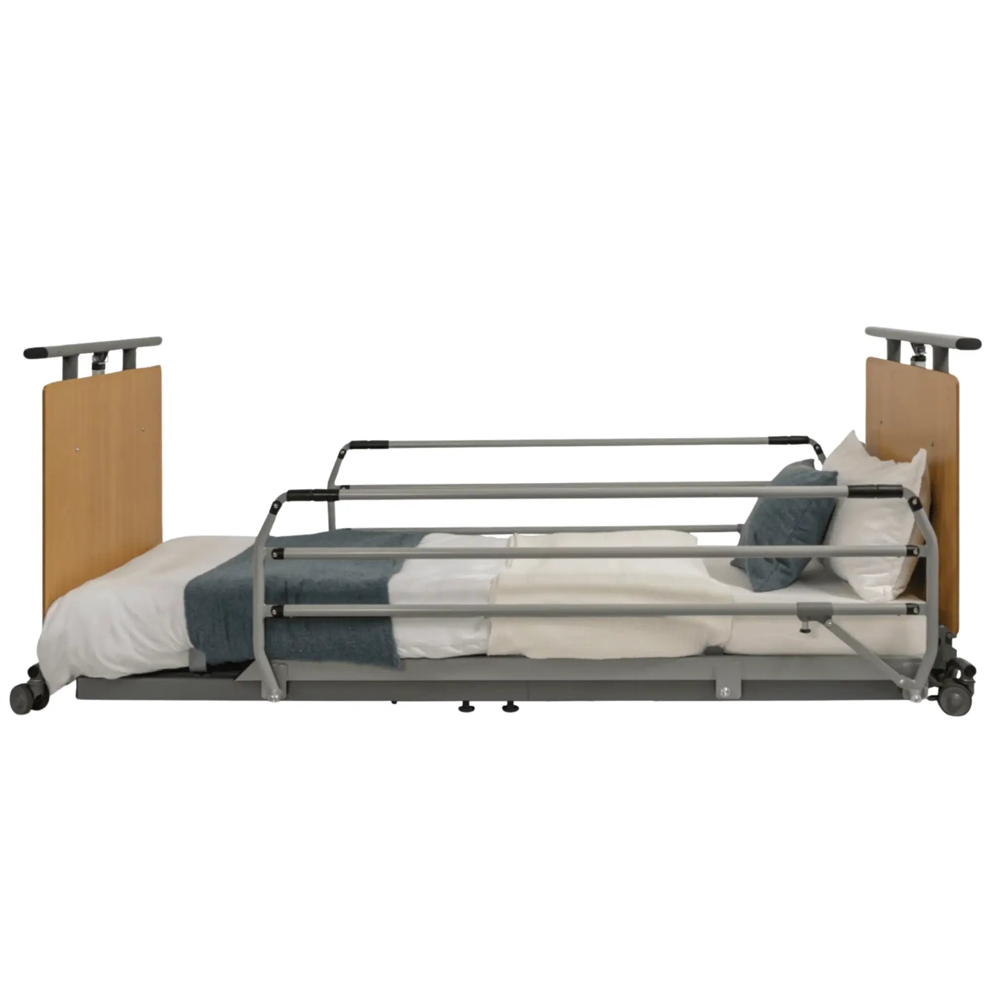 Descend Ultra-Low Floor Bed with Side Rails by Prius Healthcare USA 