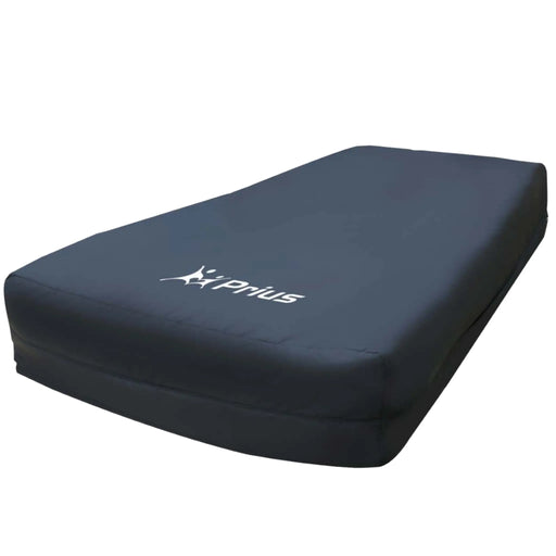 Prius Healthcare USA DynaFlow Alternating Pressure and Low Air Loss Mattress Replacement Side View with Logo