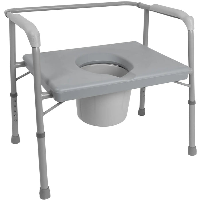 ProBasics Heavy-Duty Bedside Commode - Extra Wide Bariatric Commode with 24" Seat