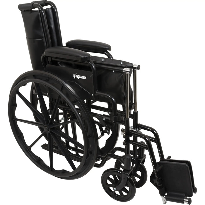 ProBasics K2 Standard Hemi Wheelchair – Dual Axle Wheelchair , Folding Wheelchair