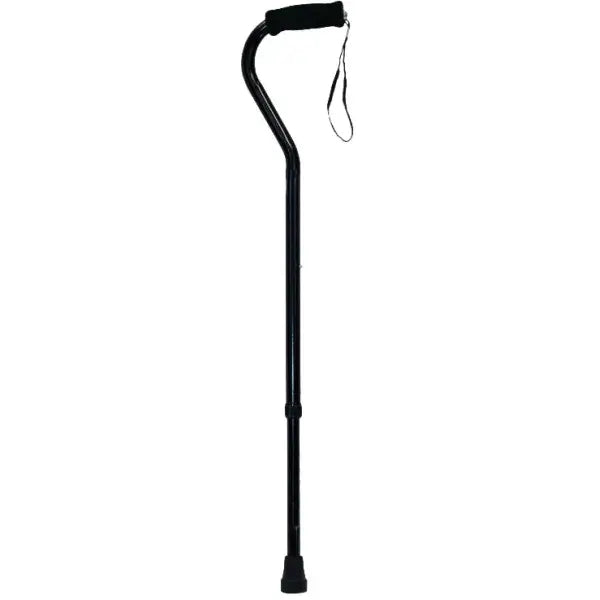 ProBasics Offset Cane with Wrist Strap - Black