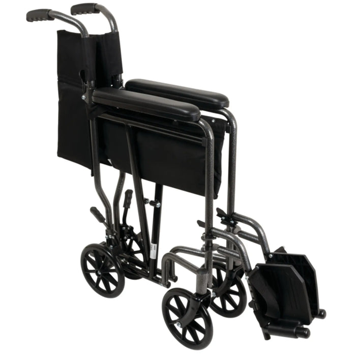 ProBasics Steel Lightweight Transport Wheelchair - 8" Wheels - 25 lbs Only