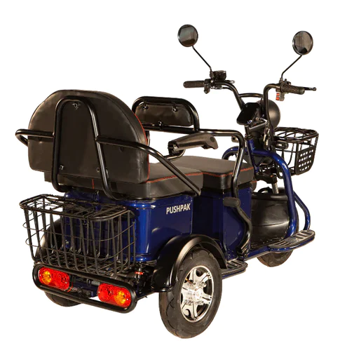 Pushpak 2000 2-Person Electric Trike Recreational Scooter back