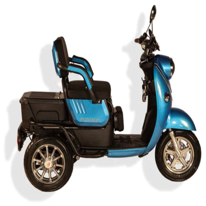 Pushpak Motors 1000 Mobility Scooter Side Blue