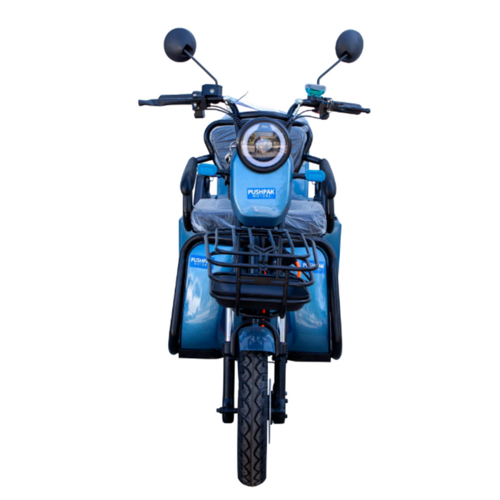 Pushpak Motors 3000 Mobility Scooter-Blue Front