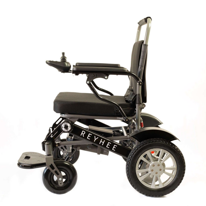 REYHEE Roamer 200W 24V Foldable Electric Wheelchair - Side View