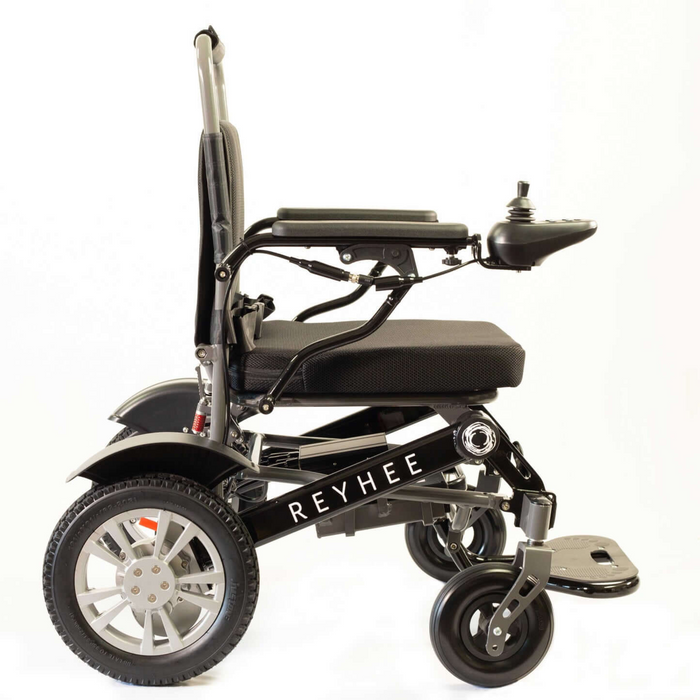 REYHEE Roamer 200W 24V Foldable Electric Wheelchair - Side View