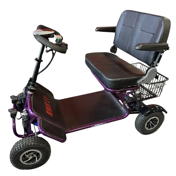 RMB e-Quad Wide Seat Heavy-Duty 4-Wheel Mobility Scooter Purple