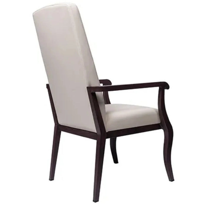  Resident Arm Chair for Assisted Living  Beige Color  back angled view