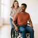 Roscoe Medical Bariatric Foam Wheelchair Cushion with Person on Wheelchair