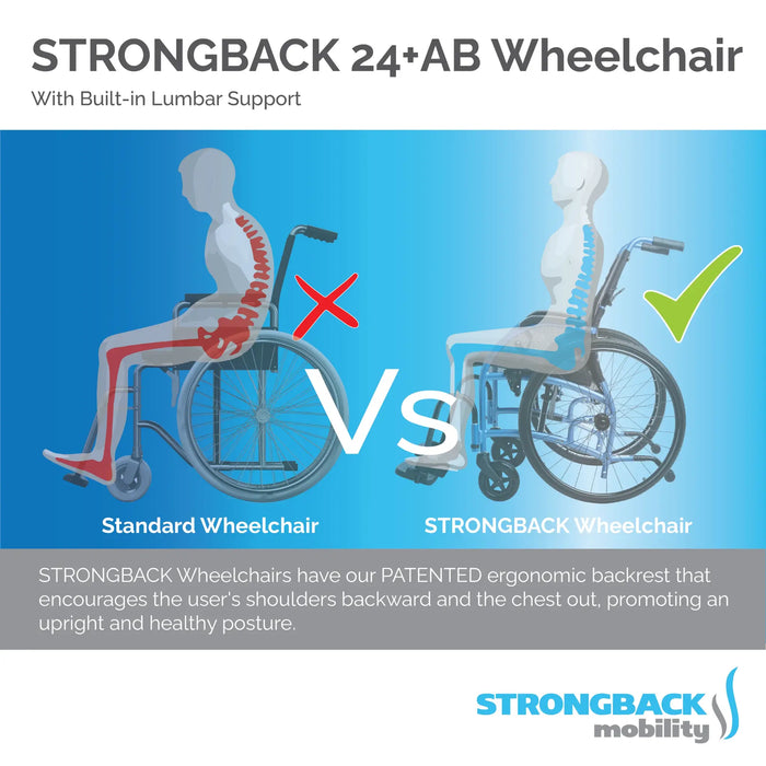 STRONGBACK 24+AB Adjustable Lightweight Manual Wheelchair