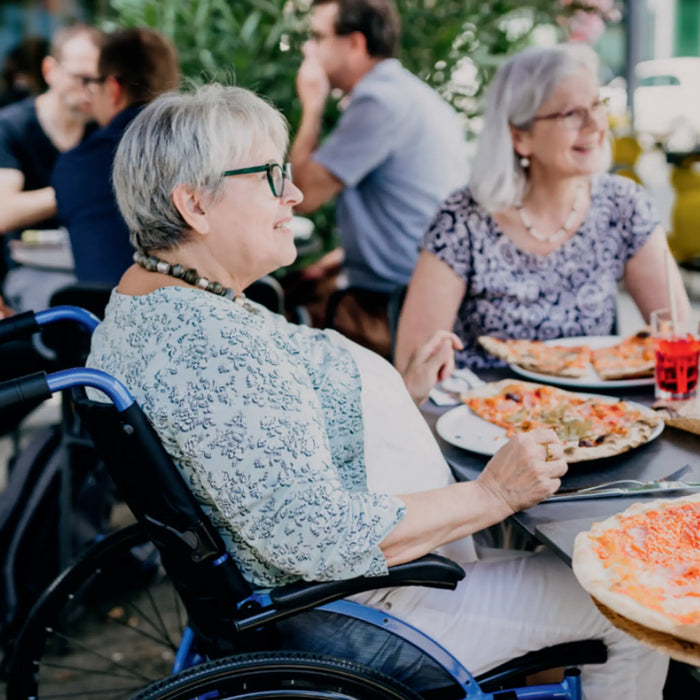 STRONGBACK Comfort 24 Flip Folding Lightweight Manual Wheelchair