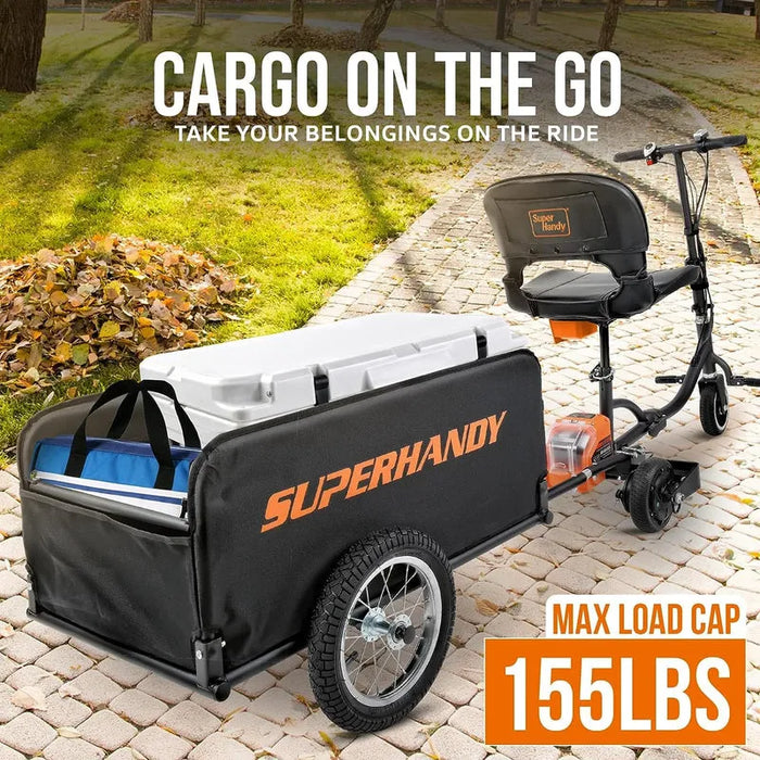 SuperHandy Scooter Cargo Trailer - 155 lbs Capacity, Lightweight