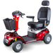 Shoprider Sprinter XL4 Heavy Duty Scooter Red Side View