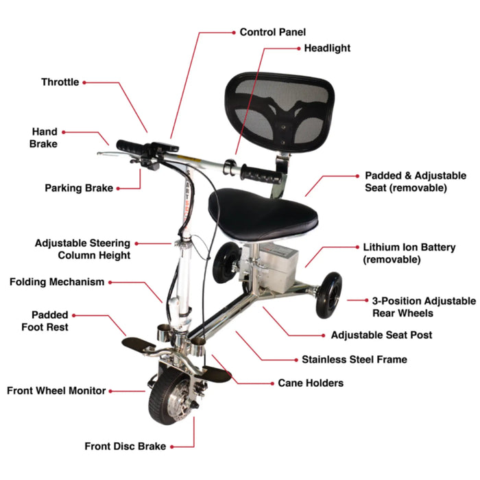SmartScoot™ Travel 3-Wheel Mobility Scooter