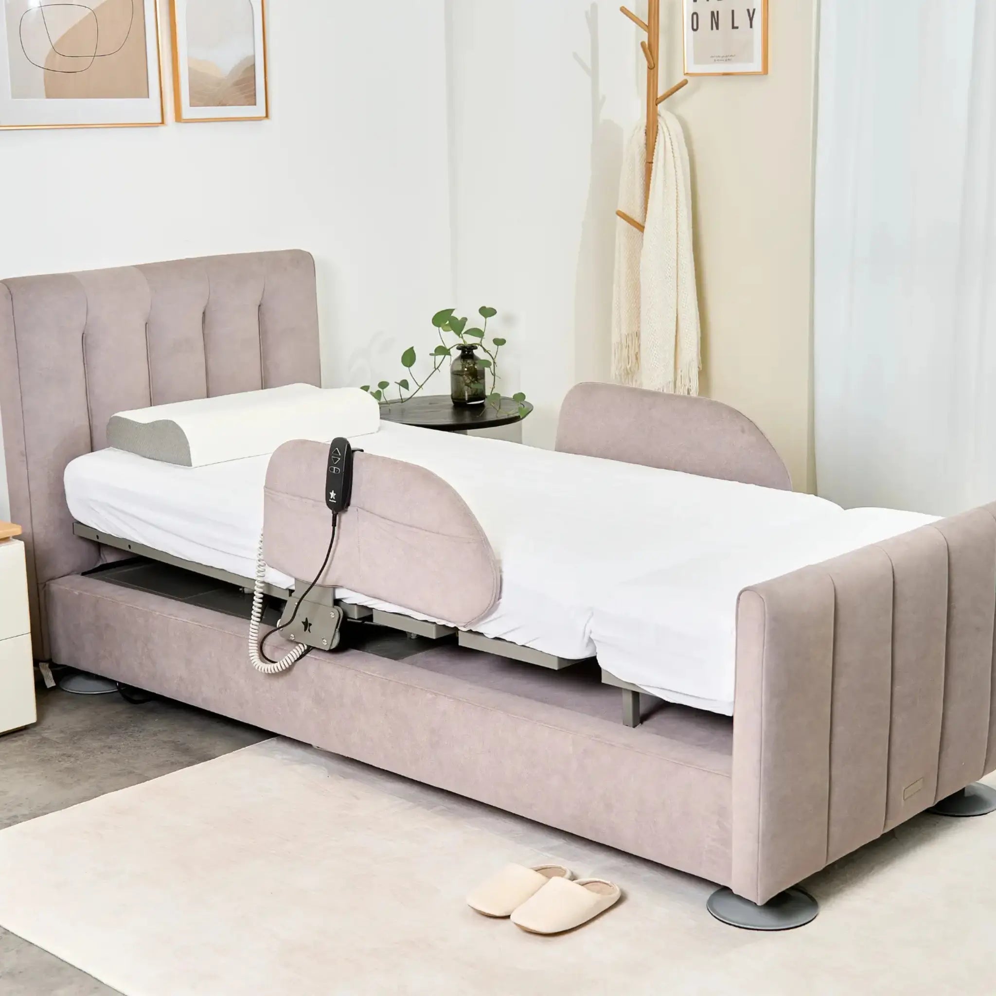Orin Rotating Bed by StarSleep: Effortless Sit-to-Stand Luxury Adjustable Hospital Bed