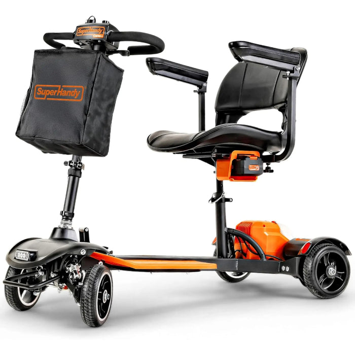 SuperHandy Passport Prime E Brake Folding Mobility Scooter - With Two 48V Lithium ion Battery, Lightweight 36lbs Only