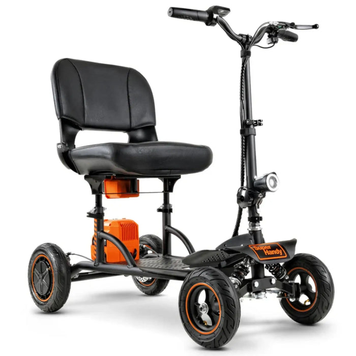SuperHandy Explorer 4-Wheel Folding Mobility Scooter with Two 48V 2Ah Battery, 350lb Capacity