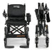 SuperHandy GoRide 2 Plus Folding Electric Wheelchair Front & Folded View
