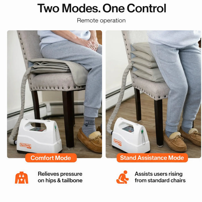 SuperHandy GoRise Air Electric Seat Cushion Lift - 2 ways to use it. 