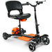 SuperHandy Passport Pro 4-Wheel Mobility Scooter with Two 48V Li-Ion Battery - 37 lbs Only