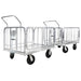Superhandy Heavy Duty Cargo Trailer & Utility Truck Cart shown connecting 2 carts as a train