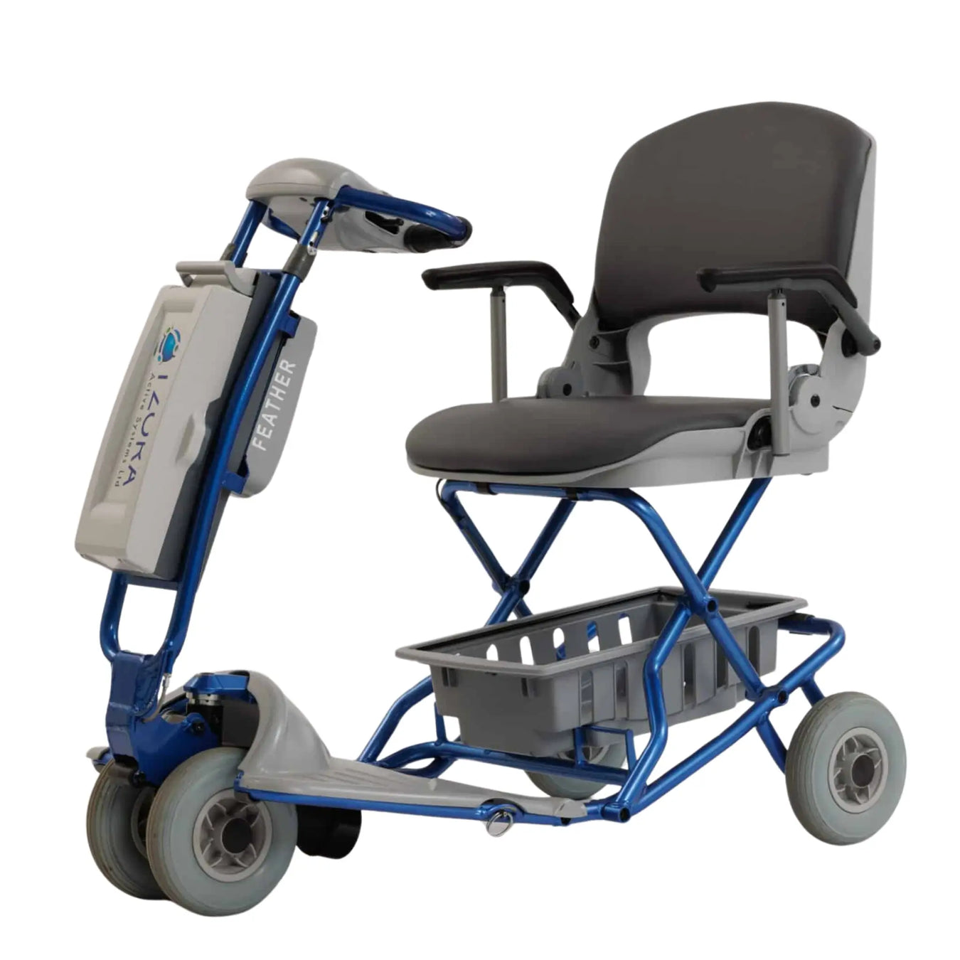 Tzora Feather Lightweight Travel Scooter - Blue Frame