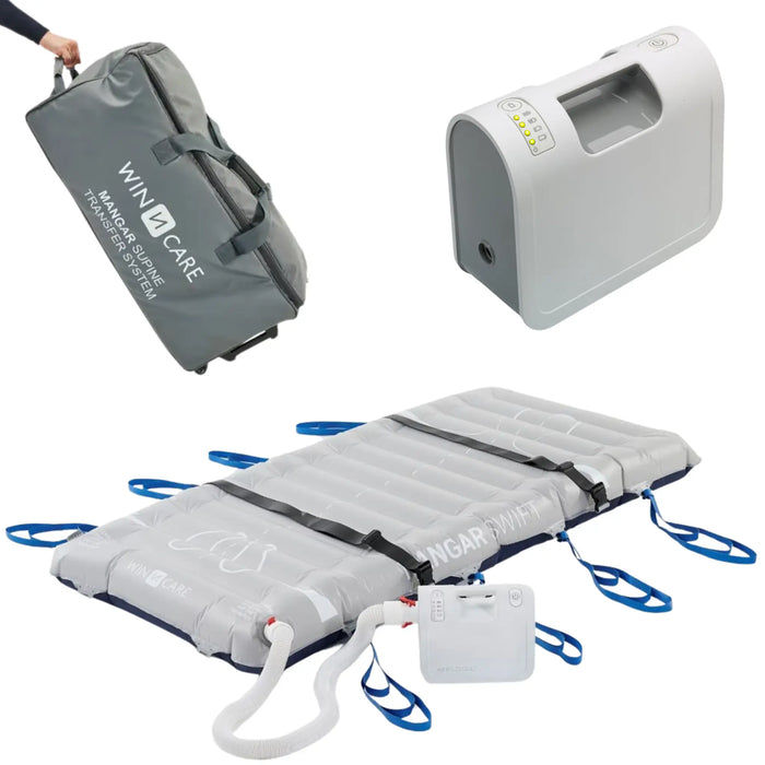 Joerns Mangar Swift Transfer Slide with Airflo Duo Compressor and Carry Bag