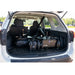 The disassembled Amigo Viva Scooter inside a car trunk