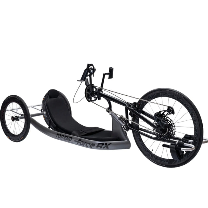 Force RX Handcycles by Amgo - Grey Frame side View front