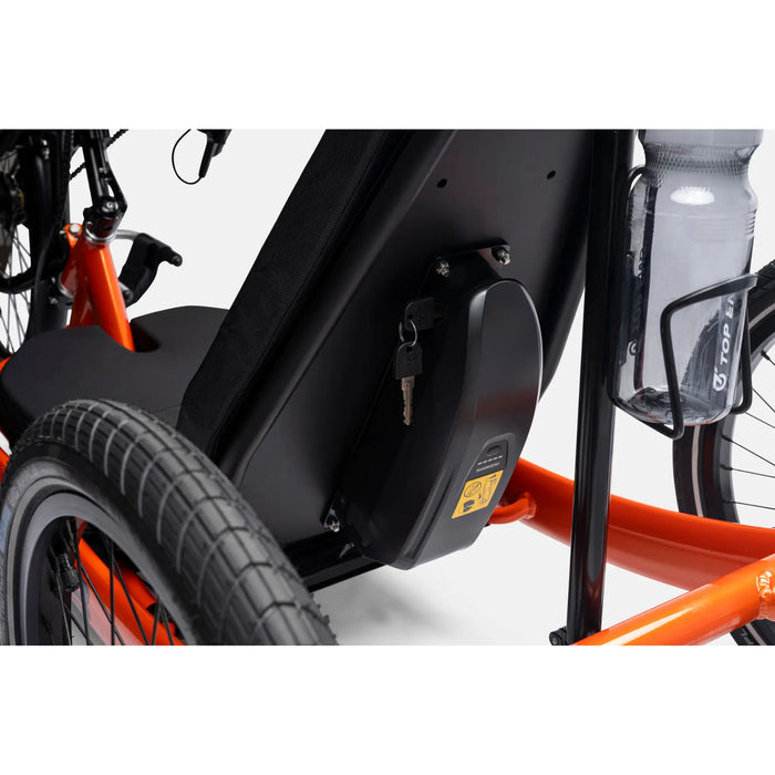 E-Force 3 Power Assist Handcycle - Sports Handcycle - 3 Wheel Handcycle - battery