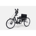 Black recumbent tricycle on a white background Black recumbent tricycle on a white background Top end excelerator