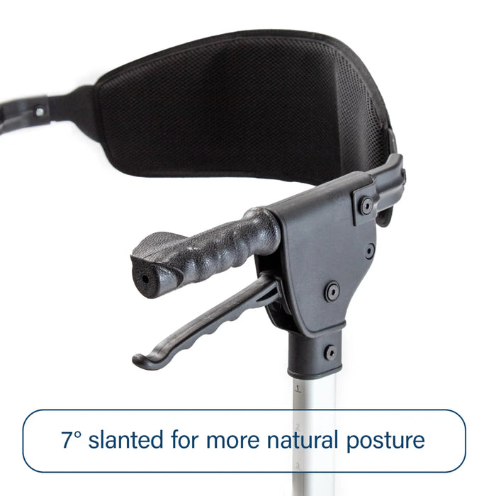 Triumph Escape Lightweight Folding Rollator – Adjustable Seat Height, 300 lb Capacity, Indoor/Outdoor Use Handle