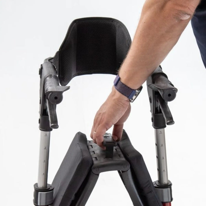 Triumph Escape Lightweight Folding Rollator – Adjustable Seat Height, 300 lb Capacity, Indoor/Outdoor Use