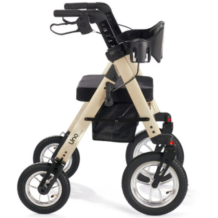 Comodita Uno All-Terrain Rolling Walker- Metallic Champagne