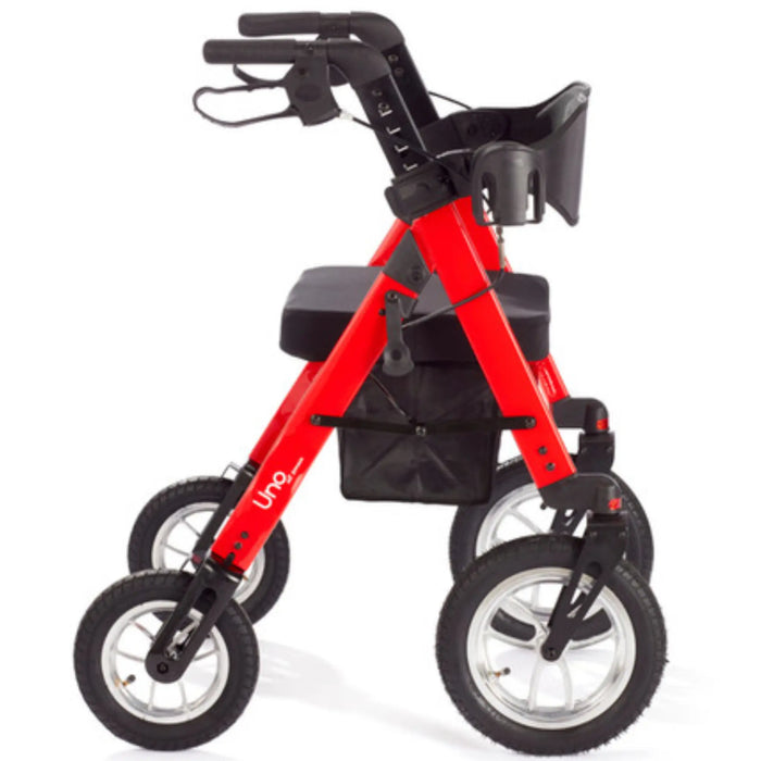 Comodita Uno All-Terrain Rolling Walker - Metallic Red