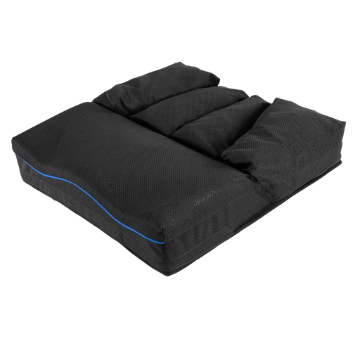 The Vicair Active O2 Low offers the unique combination of ergonomically shaped foam and Vicair SmartCells. The four rear compartments provide a high level of comfort, skin protection and reduce pressure in the IT/coccyx area.  