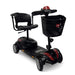 ComfyGO Z-4 Ultra-Light Electric Mobility Scooter With Quick-Detach Frame - Side View Red