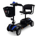 Z-4 Ultra-Light Electric Mobility Scooter With Quick-Detach Frame-Side View BLue