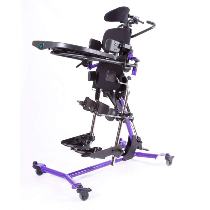 Fits Individuals from 40-60″ Weight Limit: Up to 154 lbs.  The Zing Supine Size 2 with Gas Spring Lift is a larger version of the Zing Supine size 1. The Zing Supine provides positioning opportunities from flat-to-load supine to vertical. It is also one of the few standers that provides the option of up to 30 degrees of independent leg abduction.
