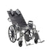 Sentra Reclining Wheelchair, Detachable Desk Arms, 22" Seat