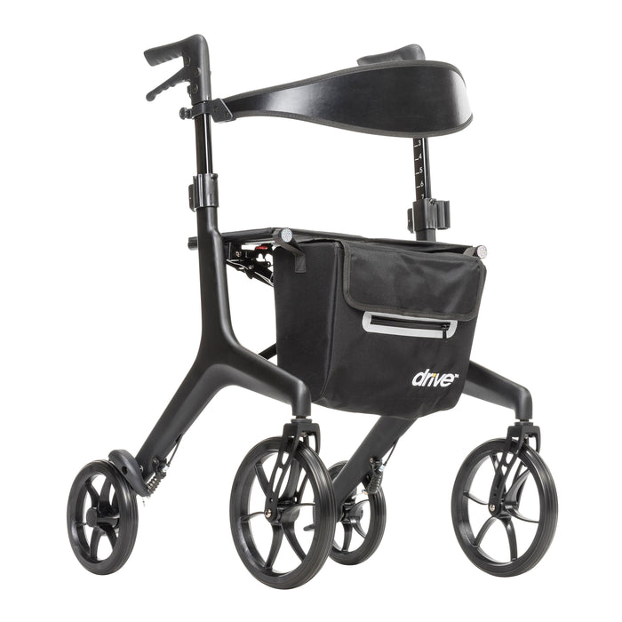 AeroCarbon Ultra-Lite Rollator, Black, Front View