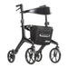 AeroCarbon Ultra-Lite Rollator, Black, Front View